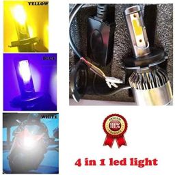 AOW Multi Color LED Anti-Flicker (36W/3800LM) Headlight Bulb with Ultra Bright White Light Universal for All Bikes (12V - 36W) t-116-picture-39