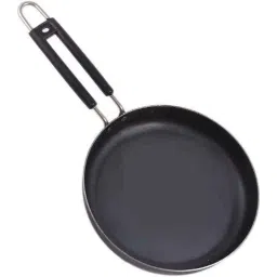 Healthchoice 27cm Cast Iron Dosa Tawa, 12cm 300ml Tadka Pan, 25cm 1L Frypan, 25cm 1L Jalebi Kadhai &a; 27cm 3L Iron White Kadhai Combo image 5