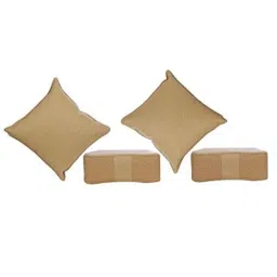 Kozdiko Faux Leather Beige One Pair Cushion Pillow &a; One Pair Neck Rest Combo for Tata Altroz-picture-47