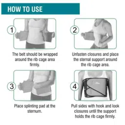 Med E-Move Elastic Sternal Support, RGSCS001XL, Size: XL image 2