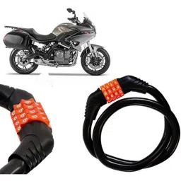 Auto Pearl Black &a; Orange 4 Digit Anti-Theft Combination Number Lock for TNT 600 GT-picture-27