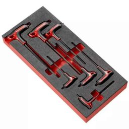 Facom 7 Pcs Torx Allen Key Set with T-Handle &a; Foam Module, MODM.89TXA-picture-20
