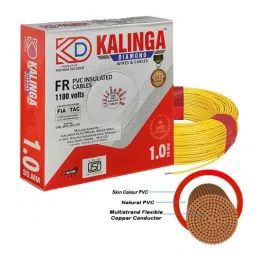 Kalinga Diamond 90m 1 Sqmm Yellow FR PVC Housing Wire-picture-10