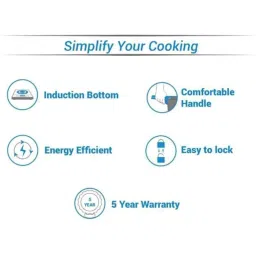 Pigeon Calida Classic 5L Aluminium Silver Induction Bottom Pressure Cooker with Inner Lid by Stovekraft, 147 image 3