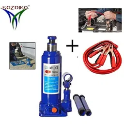 Kozdiko 500A 7.5ft Heavy Duty Jumper Booster Cable &a; 5 Ton Hydraulic Jack Combo for Ford Fusion-picture-45
