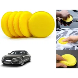 Auto Pearl Polyurethane Beige Washing &a; Waxing Polish Foam Sponge for A7 (Pack of 5)-picture-29