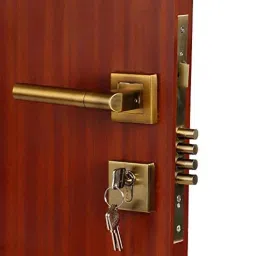 Homexpert Rose MG303 60mm Stainless Steel Antique Brass Finish Both Side Key Mortise Door Lock Set-picture-21