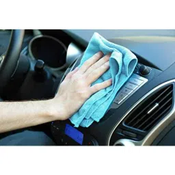 Kozdiko 40x40cm 300GSM Microfiber Cleaning Cloth for Fiat Linea (Pack of 4) image 3