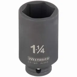 Westward 1-1/4 inch Steel Black Oxide Impact Socket, 4LXH5-picture-16