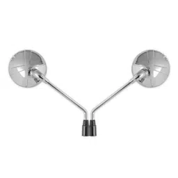 RC Infinity Royal Samrat 2 Pcs ABS Chrome Rear View Side Bike Mirror Set, RCI-HS-RVM-22-RS-CH-III image 2