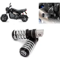 Auto Pearl 2 Pcs Steel Black Foot Rest Spring Coiled Set for Navi-picture-41