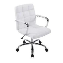 Modern India Leatherette White High Back Office Chair, MI252 (Pack of 2)-picture-41