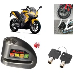 Auto Pearl Steel Black Alarm Disc Brake Lock, Lock_097-picture-22