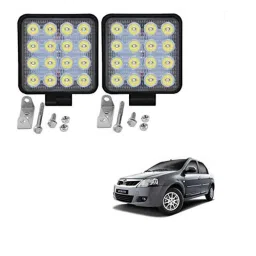 Kozdiko 2 Pcs 48W 16 LED White Bright Beam Square Fog Light Set for Mahindra Verito, koz_92678-picture-10