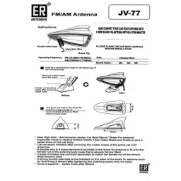 Kozdiko Black Shark Fin Signal Receiver Car Antenna for Toyota Quails, koz_55090 image 2