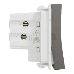 Schneider Electric Miluz ZeTa 6A 2 Module Warm Grey Bell Push, MZBP2M_WG image 5