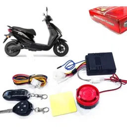 Auto Pearl 12V Black Two-Way Anti Theft Motorcycle Alarm Kit with 2 Pcs Remote for Reo Elite-picture-32