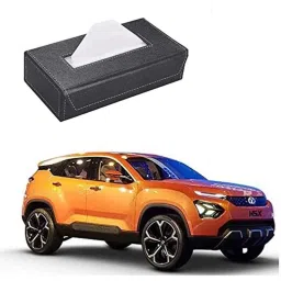 Kozdiko 100 Pulls PU Leather Grey Car Tissue Paper Box with 200 Sheets for Tata H5X-picture-28