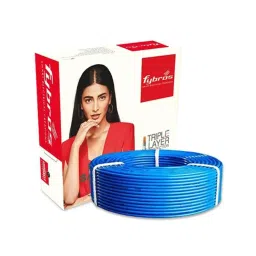 Fybros 1 Sqmm 90m Blue Single Core ZHFR Industrial Cable, FWC1047 image 2