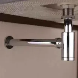 Prestige PRST-110 Stainless Steel Chrome Finish Bottle Trap Set with Waste Pipe image 4