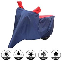AllExtreme Xl-7012 Universal Full Bike Body Cover Water Resistant Dustproof Rustproof Two Wheeler Body Cover For Indoor Outdoor Protection (Navy Blue &a; Red, X-Large)-picture-48