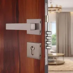 VIN KRAFT 60mm Stainless Steel Satin Mortise Door Lock Handle Set with 3 Keys, ML101-ROSE-OSK-picture-20