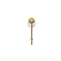 Screwtight 130mm Ceramic Ivory &a; Gold Multipurpose Crackle Glaze Hook with Brass Effect, AZ-CHK001UE-IV-10 (Pack of 10) image 5