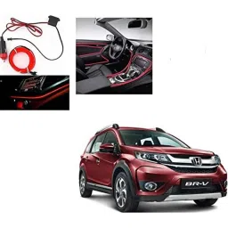 Kozdiko 12V Red Car Interior Decor Neon Strip Light for Honda BRV-picture-14