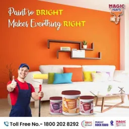 Magic Paints Smart 10 Liter Mango Mood Matte Finish Interior Acrylic Emulsion Paint image 4
