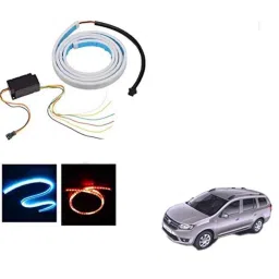 Kozdiko 12V Plastic Multicolour Streamer Brake Tail &a; Turn Signal LED Strip Light for Mahindra Logan-picture-33