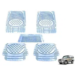 Kozdiko 5 Pcs 6605 PVC &a; Rubber Clear Car Foot Mat Set for Tata Sumo-picture-26