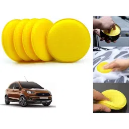 Auto Pearl Polyurethane Beige Washing &a; Waxing Polish Foam Sponge for Aspire Free Style 2018 (Pack of 5)-picture-27