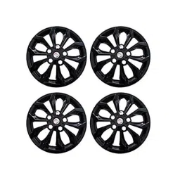 Auto Pearl 4 Pcs 15 inch ABS &a; Plastic Black Press Type Fitting Car Wheel Cover Set for Honda City I DTec-picture-36