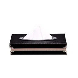 Kozdiko Black Leatherite Tissue Paper Dispenser Box with 200 Sheets for Toyota Glanza image 3