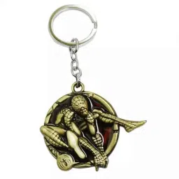 Jharjhar JV-038 Gold Metal Spider Man Key Chain-picture-46