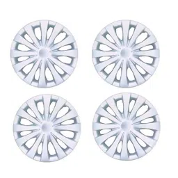 Auto Pearl 4 Pcs 14 inch Silver Full Caps Wheel Cover Set for Maruti Suzuki Wagon-R VXI image 2