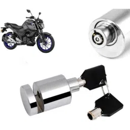 Auto Pearl Stainless Steel Silver Heavy Duty Anti Theft Motorcycle Disc Brake Lock, Lock-496-picture-30