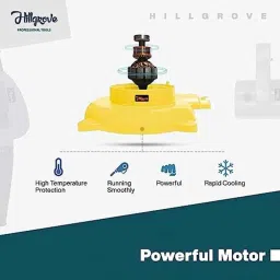 Hillgrove 800W Plastic Yellow Electric Air Blower with Carbon Brushes &a; 10 Pcs Allen Key, HGCM1046 image 5