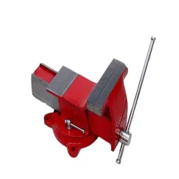 MK 101mm Cast Iron Red Swivel Base Type Bench Vice, MK25 image 2