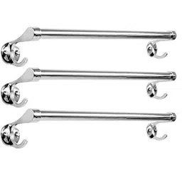 Zesta 24 inch Stainless Steel Chrome Finish Towel Bar (Pack of 2)-picture-19