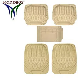 Kozdiko 5 Pcs 8855TW Beige Car Foot Mat Set for Fiat Abarth, koz_43206 image 2