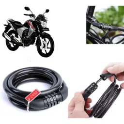 Auto Pearl PVC &a; Plastic Black Combination Cable Lock for Dazzler, 758-picture-12