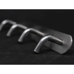 S&a;A Home Decor 4 Leg Stainless Steel Matt Finish Wall Hook, L-LINE-MATT (Pack of 8) image 3