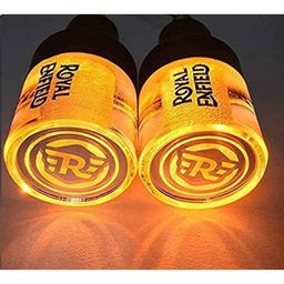 AOW Handle Bar End Dual Led Crystal Side (Orange) Indicator Lights for Royal Enfield Models K-6.25(Set of 2)-picture-12