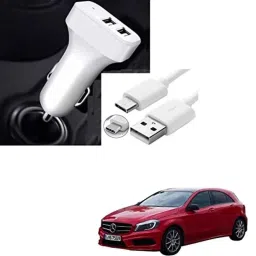 Kozdiko 5.1A 2 USB Fast Car Charger with C-Type Cable for Mercedes Benz A-Class-picture-31