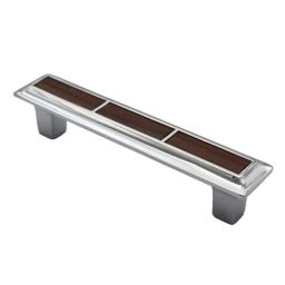 RAB 96mm Zinc Walnut Wardrobe Pull Handle, CH-212 (Pack of 4)-picture-20