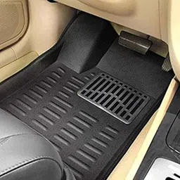 Kozdiko 3D Black Car Foot Mat Set for Toyota Fortuner, koz_88375 image 4