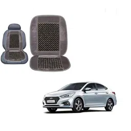 Kozdiko Wooden Bead Seat with Grey Velvet Border for Hyundai Verna Nextgen 2017-picture-32