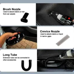 MECRAAF 12V 2800mAh Vacuum Cleaner for Car &a; Home image 4