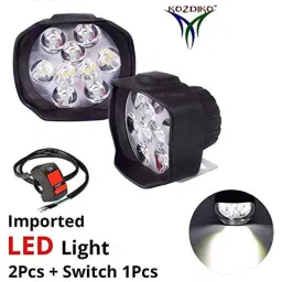 Kozdiko 2 Pcs 15W 9 LED 6000k Sheen Transformer Bumble Bee Style LED Fog Light Set for Indus Yo Xplor, koz_81466 image 2